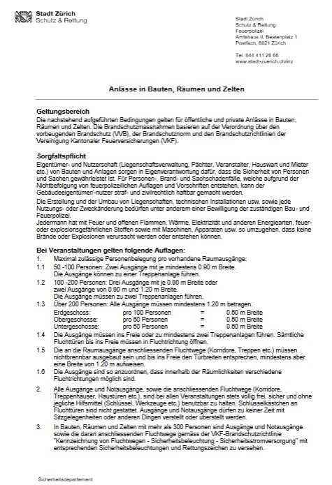 Titel Feuerpolizei